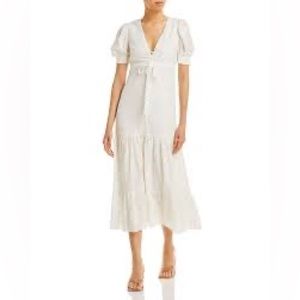 NWT Alice+Olivia stori midi dress white